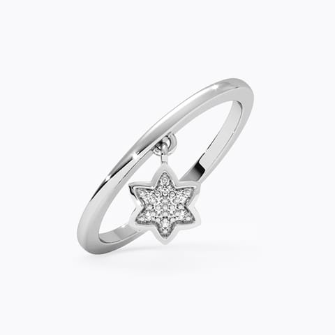 Fight the fear Diamond Ring in 925 Silver Fight the fear Diamond Ring in 925 Silver