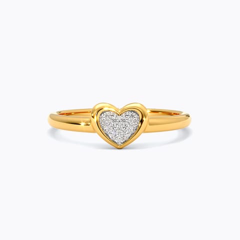 You Know it Diamond Ring in Gold Plated 925 Silver