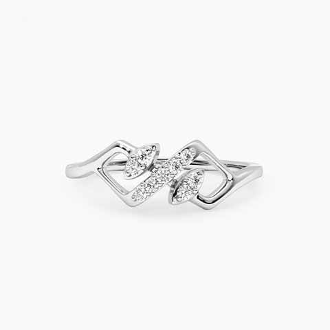 Follower Gold Plated 925 Silver Diamond Ring Follower Gold Plated 925 Silver Diamond Ring