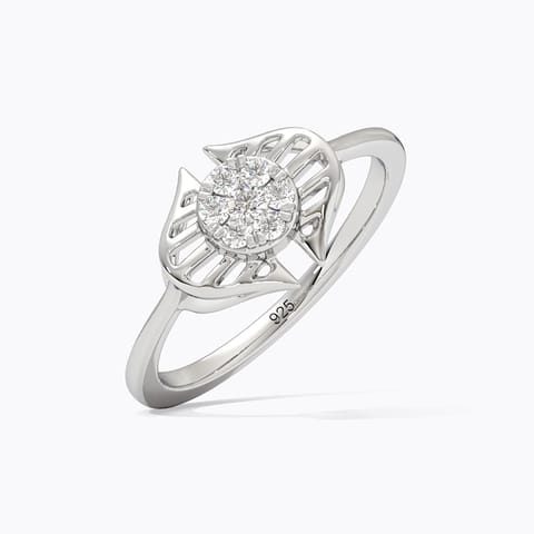 Leap of faith Diamond Ring in Gold Plated 925 Silver Leap of faith Diamond Ring in Gold Plated 925 Silver