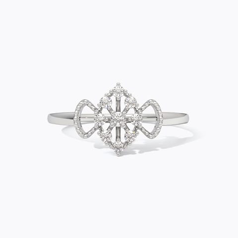 Unapologetically You Diamond Ring in 925 Silver