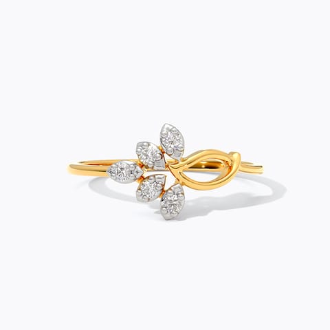 Own your light Diamond Ring in Gold Plated 925 Silver