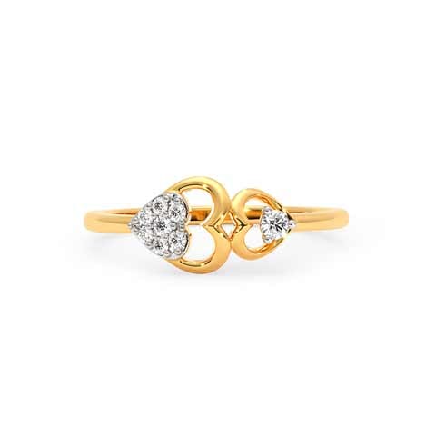Believe Gold Plated 925 Silver Diamond Ring Believe Gold Plated 925 Silver Diamond Ring