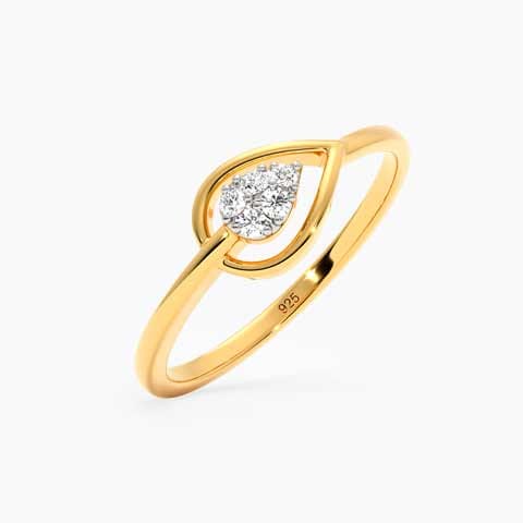 Unbreakable spirit Diamond Ring in Gold Plated 925 Silver Unbreakable spirit Diamond Ring in Gold Plated 925 Silver