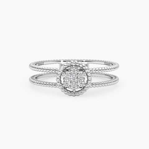 Still we rise Diamond Ring in 925 Silver