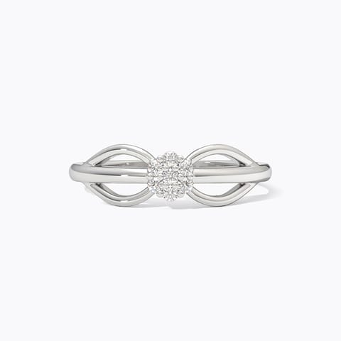 Blossom 925 Silver Diamond Ring