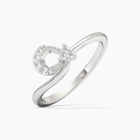 Loop 925 Silver Diamond Ring
