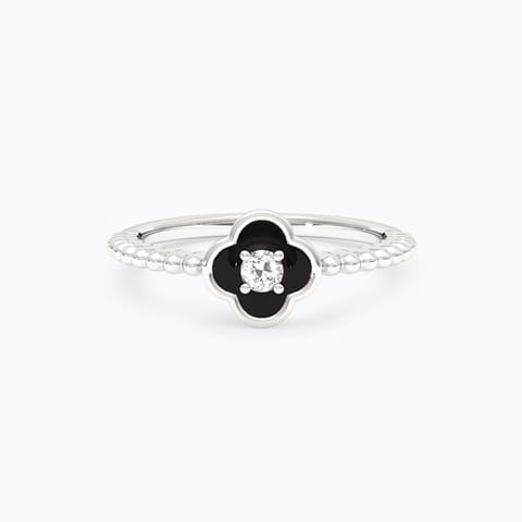 Bloom 925 Silver Diamond Ring