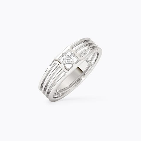 Momentum 925 Silver Diamond Men's Ring