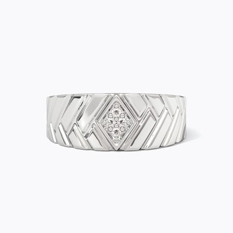 Rings Echo 925 Silver Diamond Men's Ring