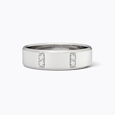 Essence 925 Silver Diamond Men's Ring