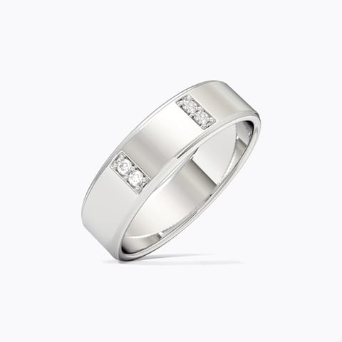Essence 925 Silver Diamond Men's Ring
