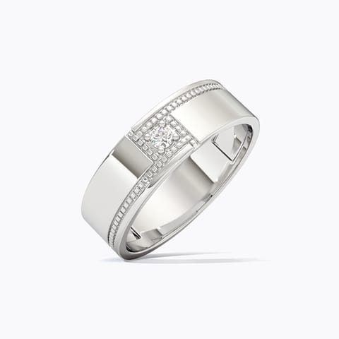 Ace 925 Silver Diamond Men's Ring