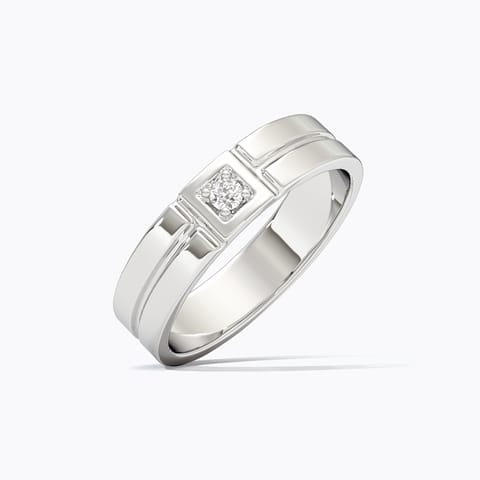 Zeal 925 Silver Diamond Men's Ring