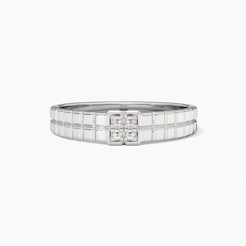 Azai 925 Silver Diamond Men's Ring