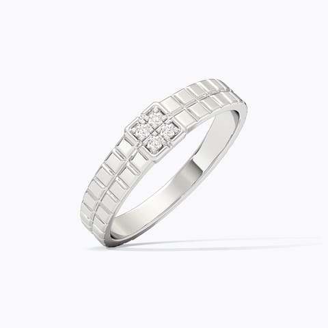 Azai 925 Silver Diamond Men's Ring
