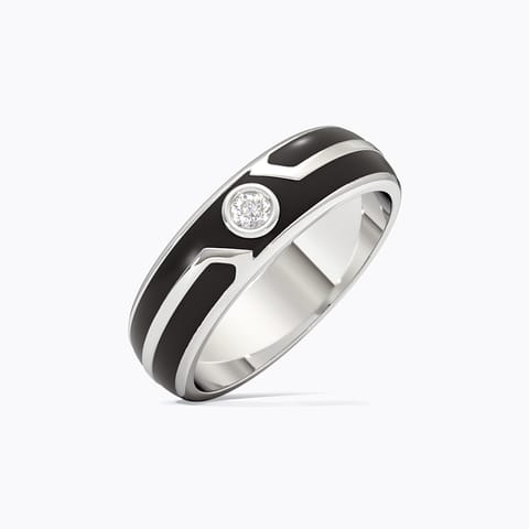 Egon 925 Silver Diamond Men's Ring
