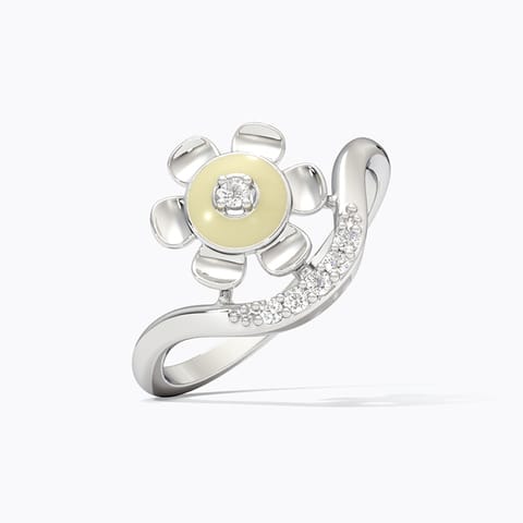 Ivory Grace 925 Silver Diamond Ring