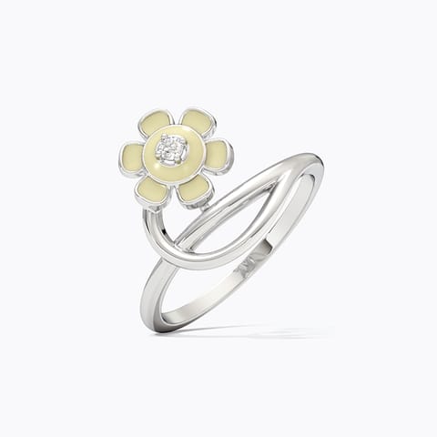 Ivory Muse 925 Silver Diamond Ring