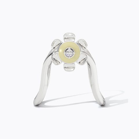 Ivory Vanki 925 Silver Diamond Ring