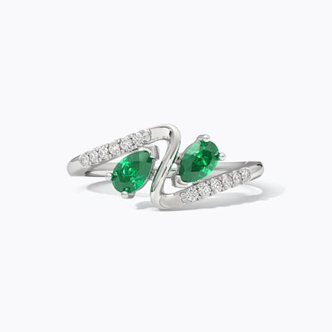 Stellar 925 Silver Diamond Ring