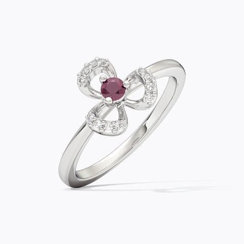 Fern 925 Silver Diamond Ring