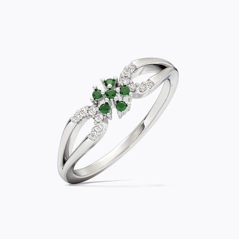 Crystal 925 Silver Diamond Ring