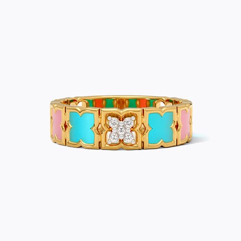 Evoke 925 Silver Gold-Plated Ring