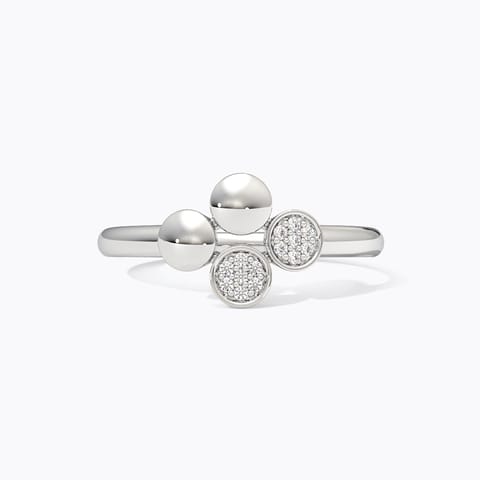 Hazel 925 Silver Diamond Ring