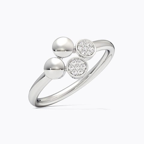Hazel 925 Silver Diamond Ring