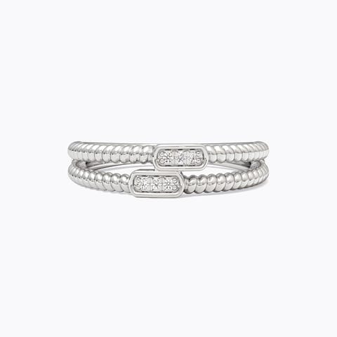 Eleanor 925 Silver Diamond Ring