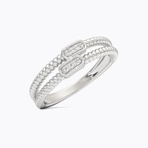 Eleanor 925 Silver Diamond Ring