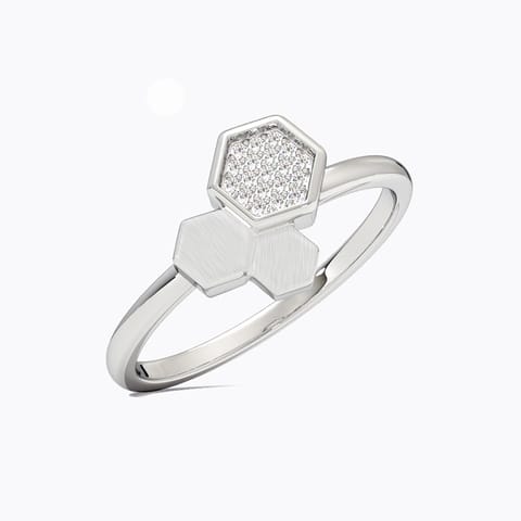 Florence 925 Silver Diamond Ring