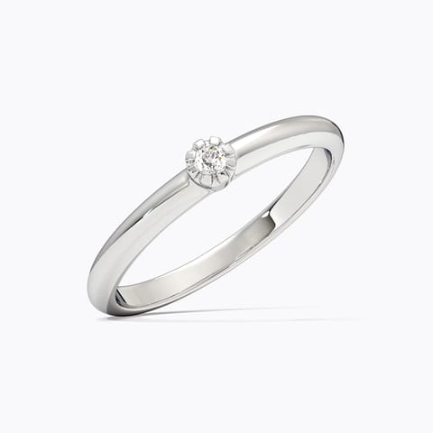Dazzling 925 Silver Diamond Ring