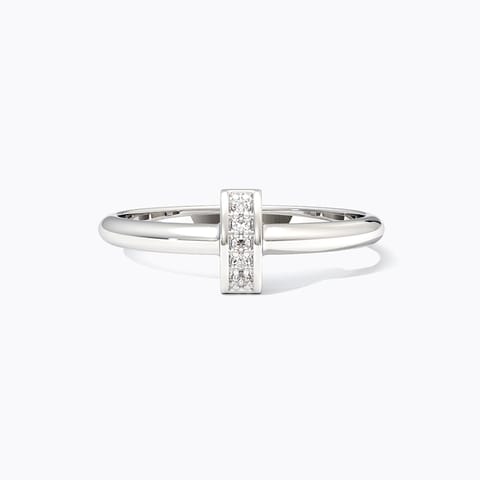 Glint 925 Silver Diamond Ring