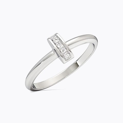 Glint 925 Silver Diamond Ring