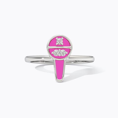 Star Mic 925 Silver Diamond Ring Star Mic 925 Silver Diamond Ring