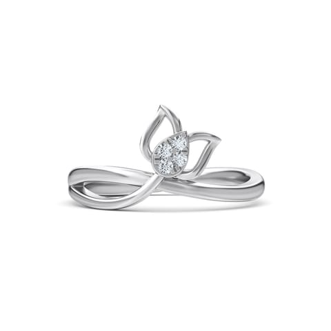 Fulgent Fable  925 Silver Diamond Ring