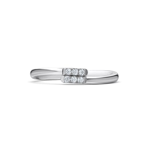 Dulcet Gleam 925 Silver Diamond Ring