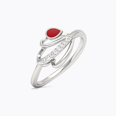 Andromeda 925 Silver Diamond Ring Andromeda 925 Silver Diamond Ring