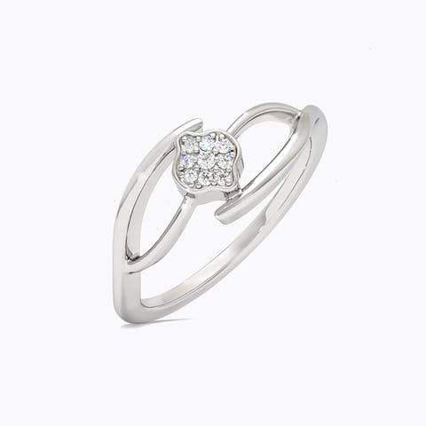 Porrima 925 Silver Diamond Ring Porrima 925 Silver Diamond Ring