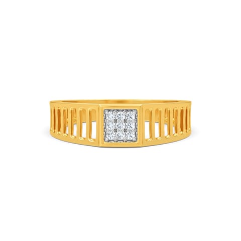 Paradox 925 Silver Gold-Plated Diamond Men's Ring Paradox 925 Silver Gold-Plated Diamond Men's Ring