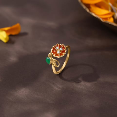 Radiant Maigold 925 Silver Diamond Ring