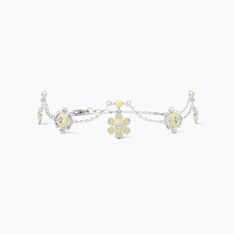 Ivory Allure 925 Silver Diamond Bracelet