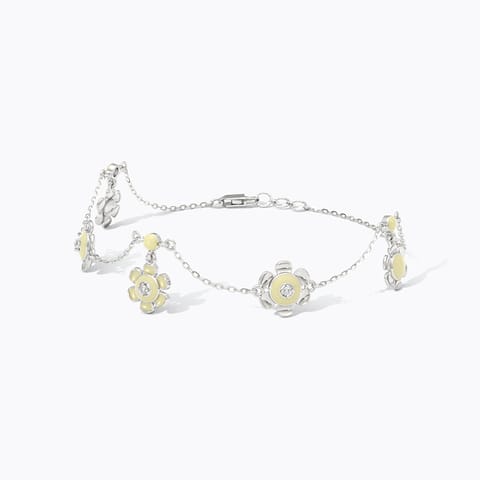 Ivory Allure 925 Silver Diamond Bracelet