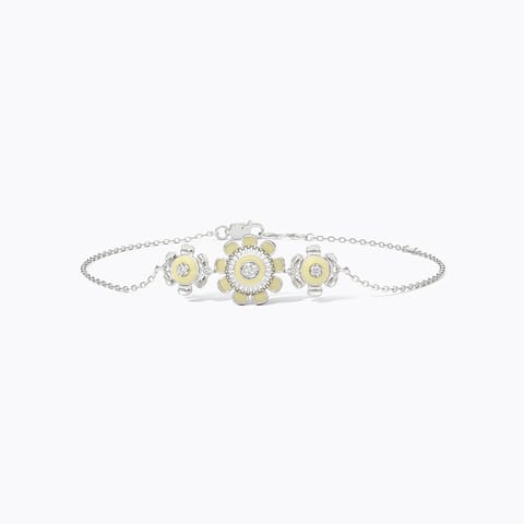 Ivory Glam 925 Silver Diamond Bracelet