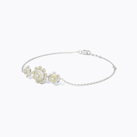 Ivory Glam 925 Silver Diamond Bracelet