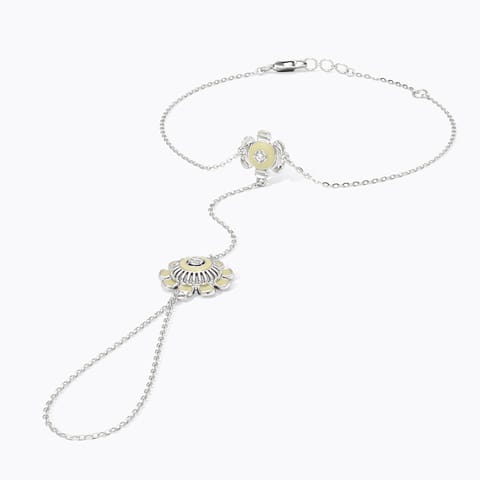 Ivory Dove 925 Silver Diamond Bracelet