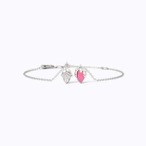 Lotus Bud 925 Silver Diamond Bracelet Lotus Bud 925 Silver Diamond Bracelet