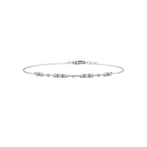 Modular 925 Silver Diamond Bracelet